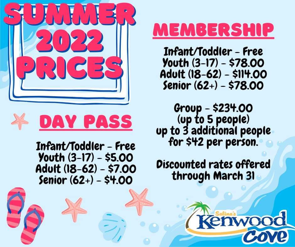 Kenwood Cove Pass Prices Announced