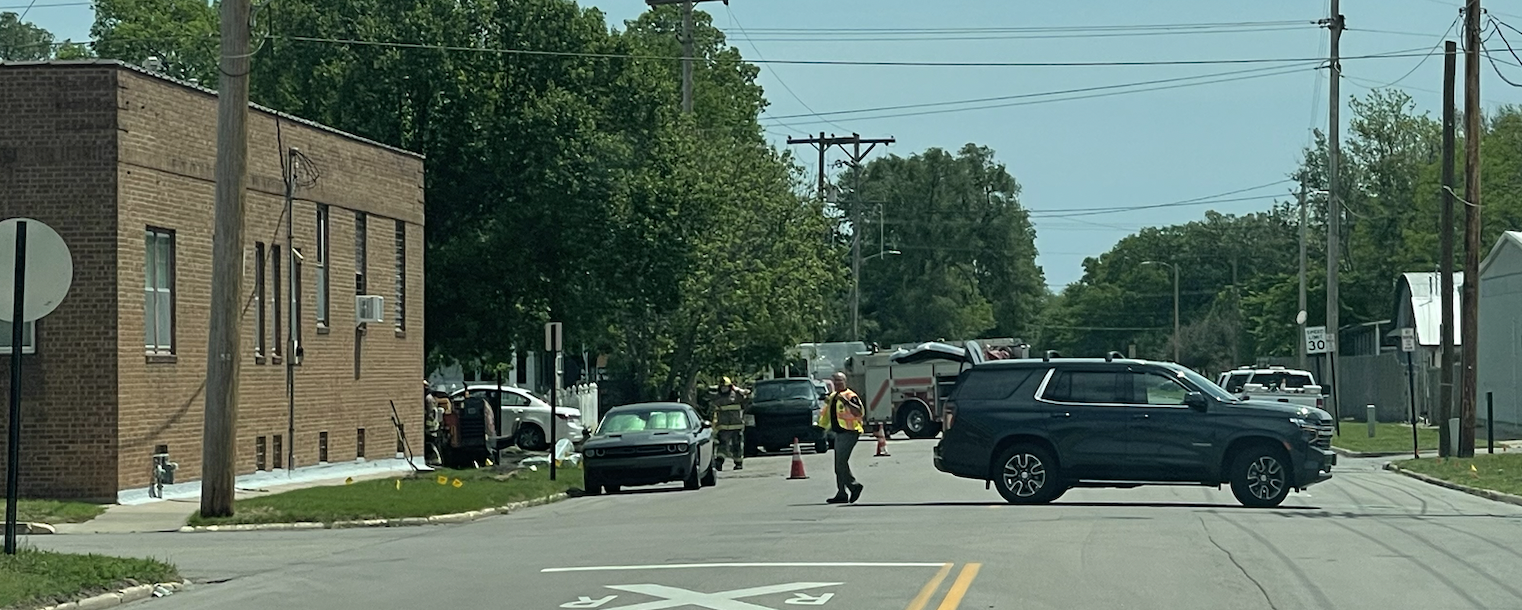 Gas Line Hit On Ash Street