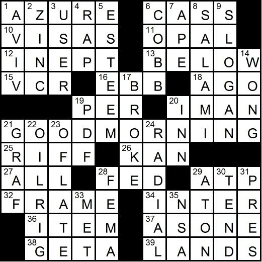 NYT Crossword Answers Sept. 15, 2023 - The New York Times