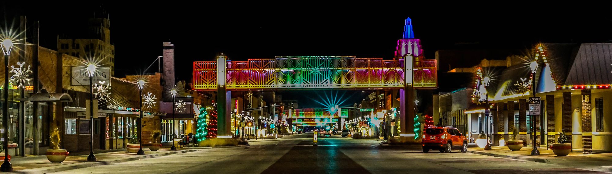 Christmas Lights light up the Night