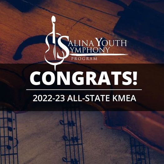 Salina Youth Symphony Students Selected for AllState KMEA