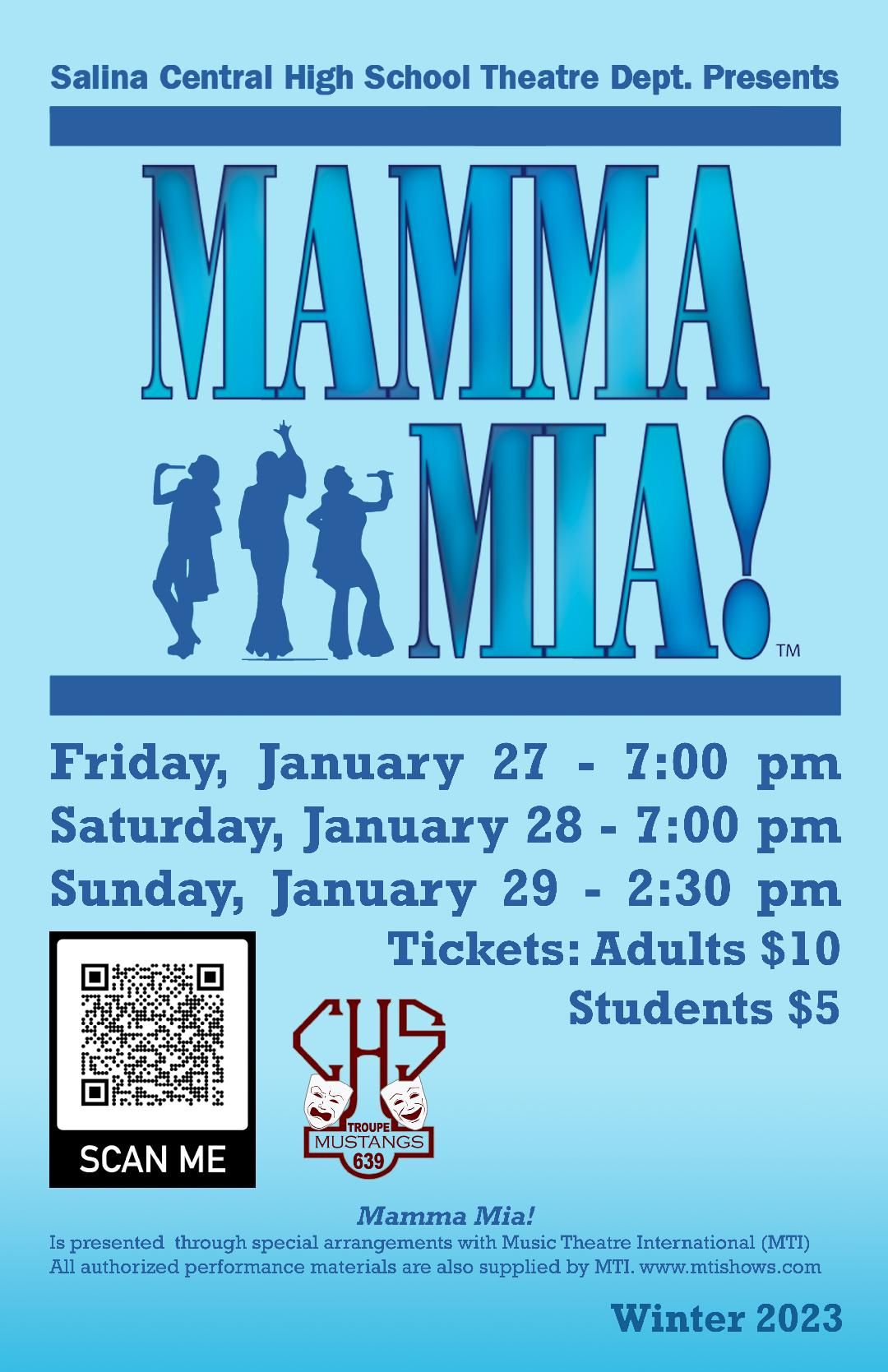 Central High School Theatre Presents Mamma Mia