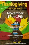 Thanksgiving Toddler Time at Sky Trampoline Park