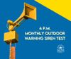 Outdoor Warning Sirens Monthly Testing