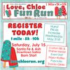 Register for Love, Chloe Fun Run