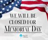 Library Closed on Memorial Day
