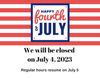 OCCK Transportation will be closed on July 4th