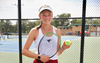 Central Girl’s Tennis Player Meets 100th Career Win