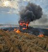 Tractor Fire North of Solomon Friday