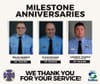 Salina Fire Department Celebrates Veteran Firefighters' Service Milestones