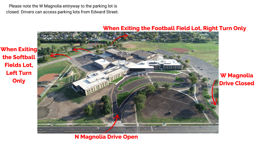 Temporary Changes at South High School Parking Lots