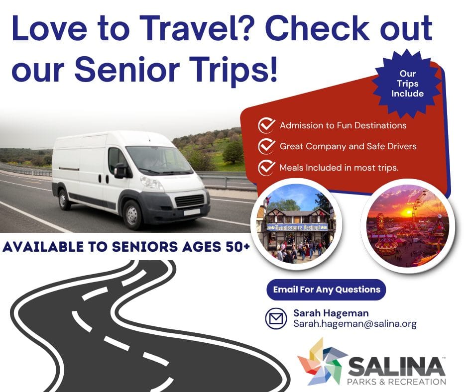 Salina Parks & Recreation Announces 2025 Senior Trips & Tours Schedule