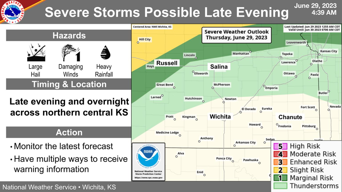 Severe Storms Possible Tonight