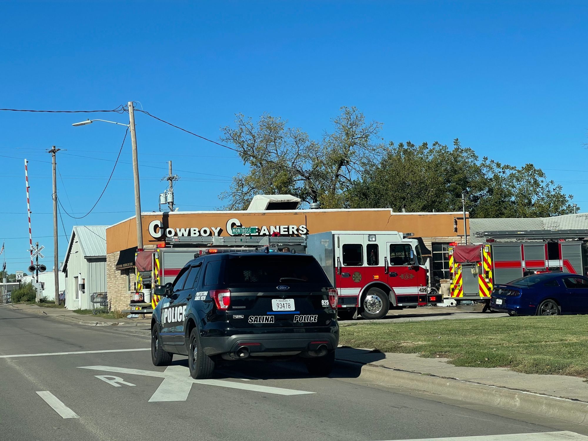 Alert Fire At Cowboy Cleaners