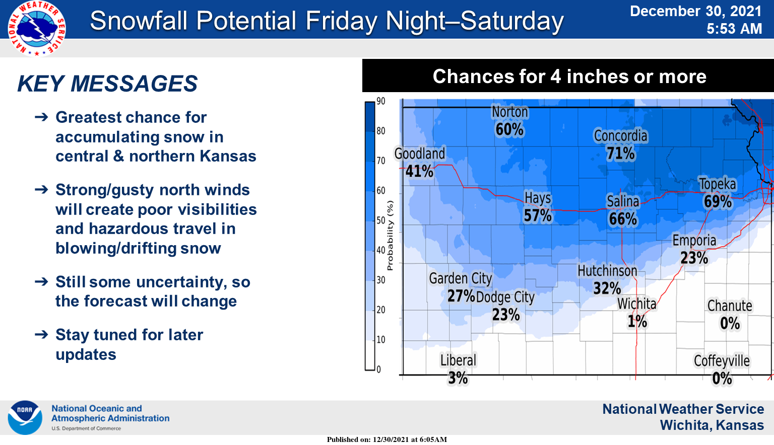 New Year's Eve/Day Snowfall Forecast