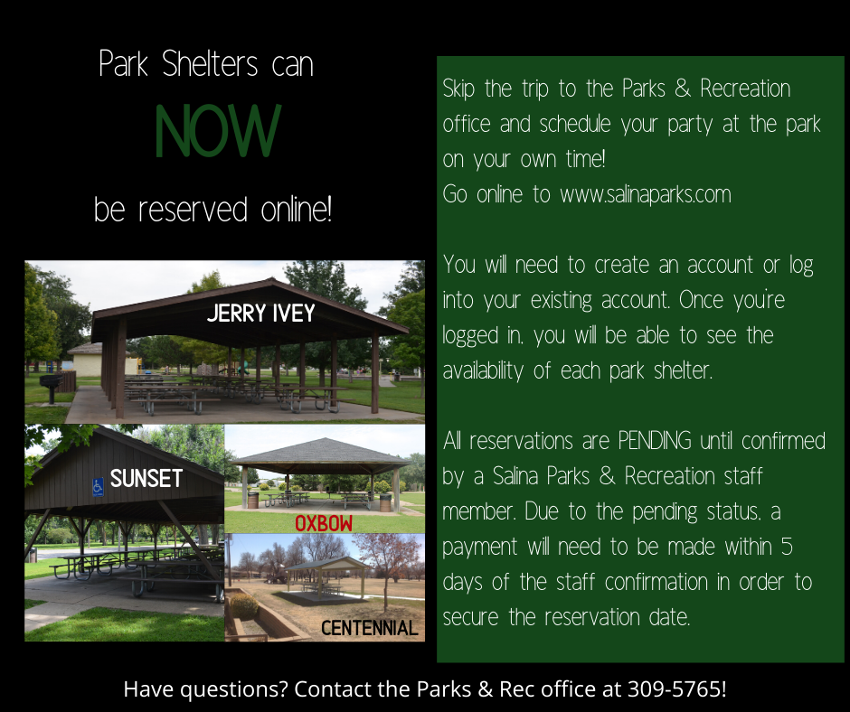 Park Shelter Reservations