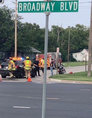 Breaking: Motorcycle Accident At Broadway & Walnut