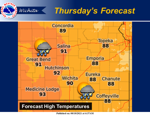 Chance of Storms Thursday & Friday