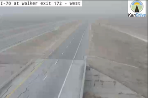 Live Video: I-70 Shutdown From Russell Going West Due To Wind