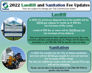 2022 Sanitation Fee Changes
