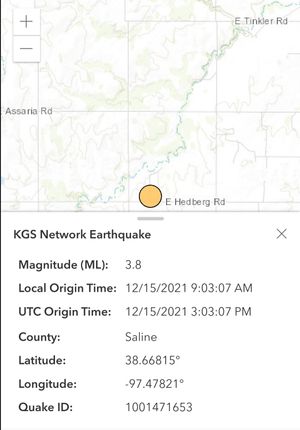 Four Additional Wednesday Earthquakes