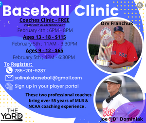 Baseball Clinic at The Yard