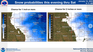 Snow Probabilities This Evening Thru Saturday