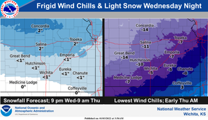 Light Snow Possible Wednesday Night