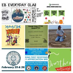 Events for Saturday, February 26