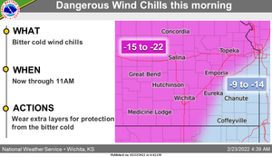 Dangerous Wind Chills This Morning