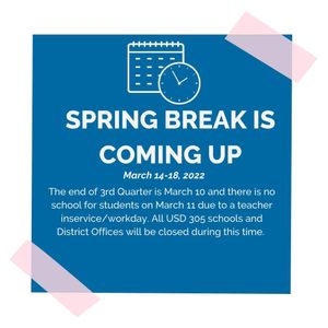 Spring Break is Almost Here