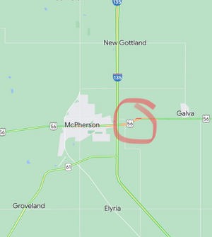 US-56 East of McPherson Closed as First Responders Investigate Fatality Crash