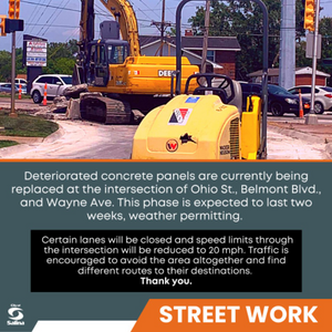 Road Construction at South Salina Intersection
