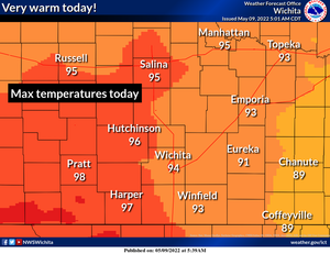 20 Degrees Above Normal Today