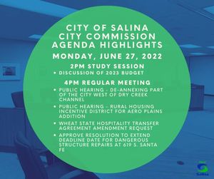 2023 Budget Discussion Among City Commission Items