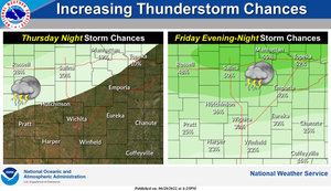 Increasing Thunderstorm Chances