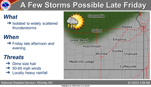Storms Possible Late Friday