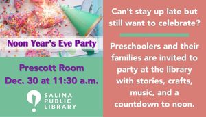 Noon Years Eve Party at the Library