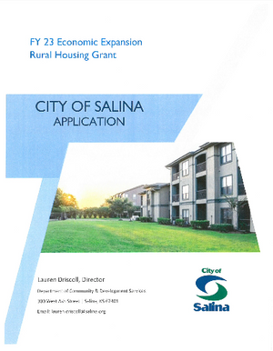 Commission Authorizes Application Submission to Kansas Department of Commerce