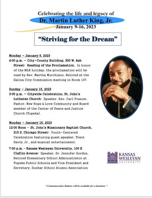 Events for Monday, January 16