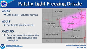 Freezing Drizzle Possible Saturday Morning