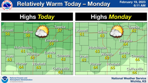 Warm Today & Tomorrow