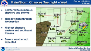 Chance For Storms Tuesday Night, Wednesday
