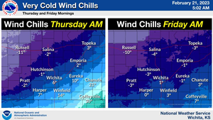 Much Colder Temps Thursday - Friday
