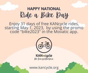 KANcycle Bike Sharing Announces Free Rides for Bike Month