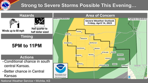 Strong To Severe Storms Possible This Evening