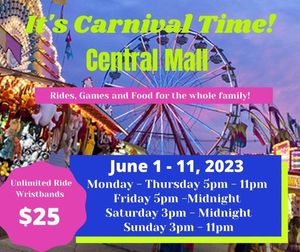 Central Mall Hosting Carnival