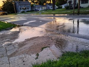Water Main Break in Central Salina