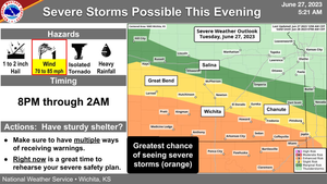 Severe Storms Possible Tonight