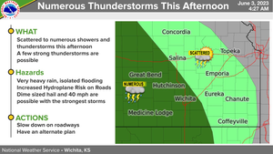Thunderstorms Expected This Afternoon